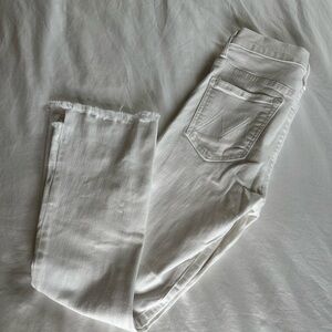 MOTHER  The Insider Crop Step Fray in Fairest of Them All denim - size 26